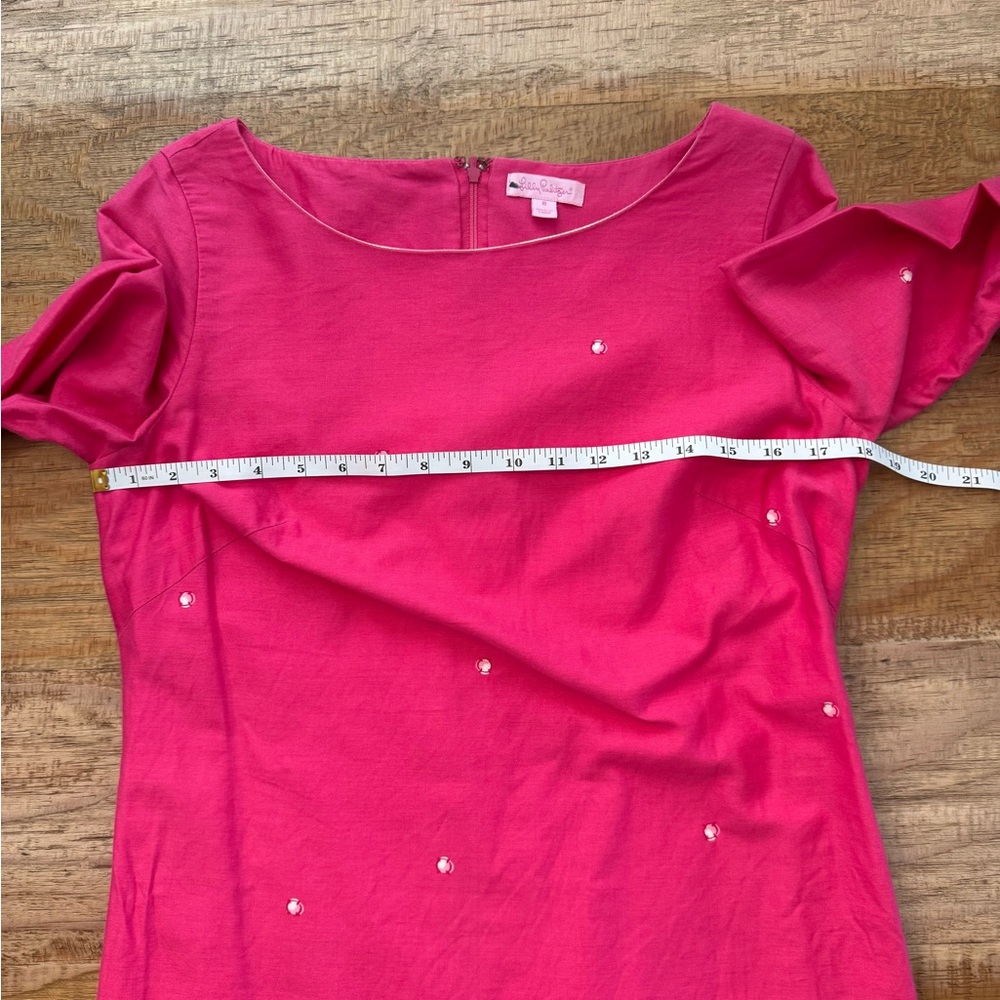Lilly Pulitzer sz 8 Fools Jewels Sheath Dress Daquiri Pink Rhinestone - Picture 6 of 8
